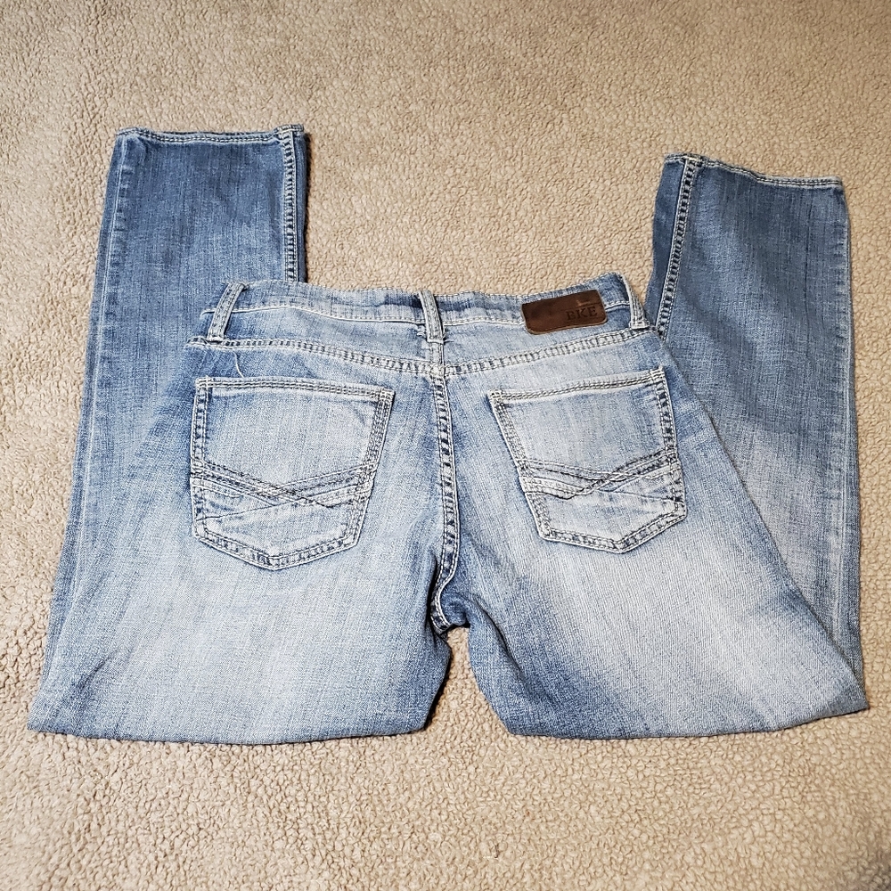Buckle Bke Jake Straight Leg Men Jeans Sz 32 S (waist 34 x length 28½) pre-owned
